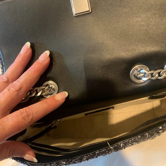 Tory Burch Kira Tweed Small Convertible Shoulder Bag NWT - Picture 4 of 4